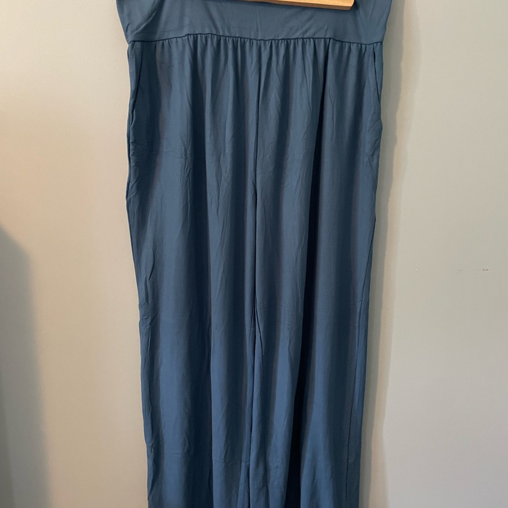 Gracyoga Blue Wide Leg Pants